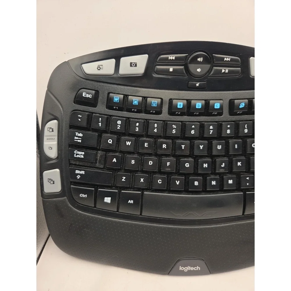 Logitech Wireless Comfort Wave K 350 Keyboard Palm Rest No USB Dongle WORKS